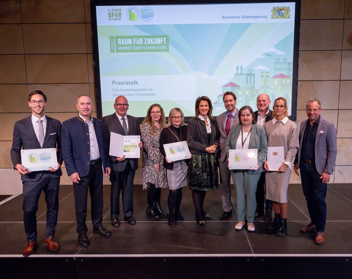 Preisträger des Gütesiegels "Flächenbewusste Kommune"