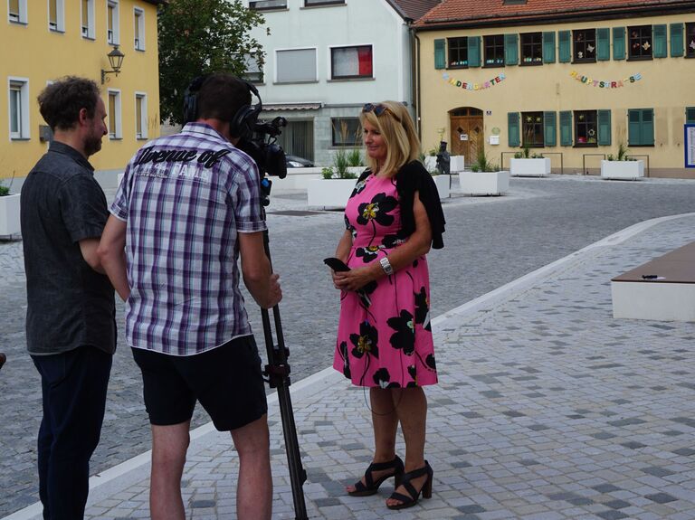 Video mit 1. Bürgermeisterin Dr. Birgit Kress, Markt Erlbach, Foto: Andrea Linz