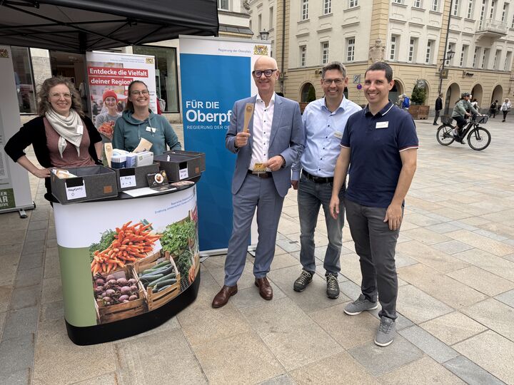 Informationsstand des Flächensparmanagements