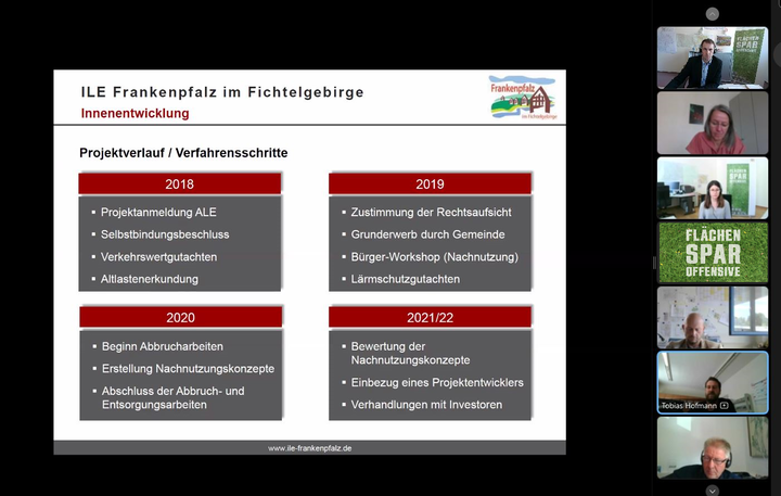 Vortrag von Hr. Hofmann zur Nutzung von Förderprogrammen in der Praxis (Foto: Regierung von Oberfranken)