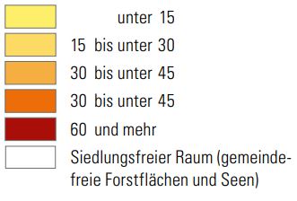 Legende Versiegelungsgrad